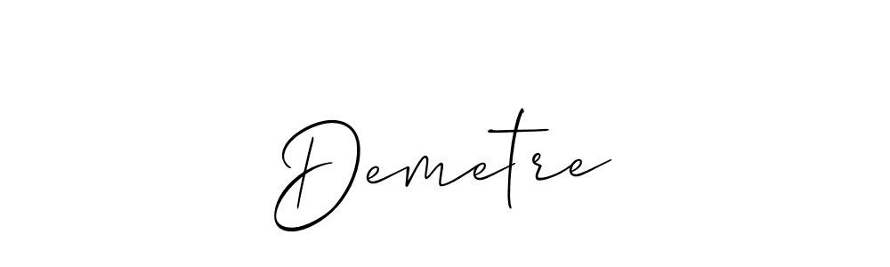 Create a beautiful signature design for name Demetre✨. With this signature (Allison_Script) fonts, you can make a handwritten signature for free. Demetre✨ signature style 2 images and pictures png