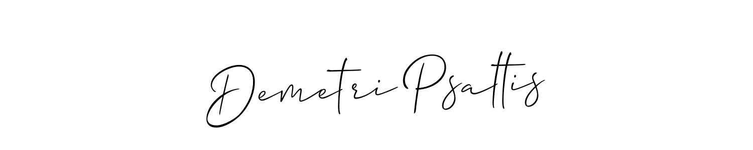 The best way (Allison_Script) to make a short signature is to pick only two or three words in your name. The name Demetri Psaltis include a total of six letters. For converting this name. Demetri Psaltis signature style 2 images and pictures png