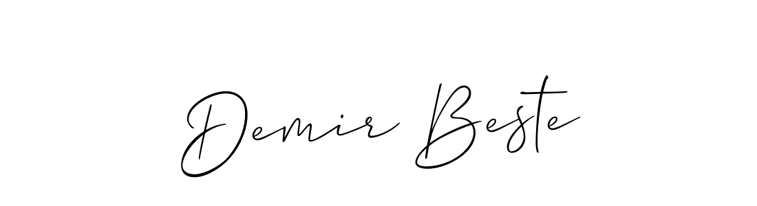 Design your own signature with our free online signature maker. With this signature software, you can create a handwritten (Allison_Script) signature for name Demir Beste. Demir Beste signature style 2 images and pictures png