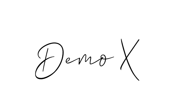 Use a signature maker to create a handwritten signature online. With this signature software, you can design (Allison_Script) your own signature for name Demo X. Demo X signature style 2 images and pictures png