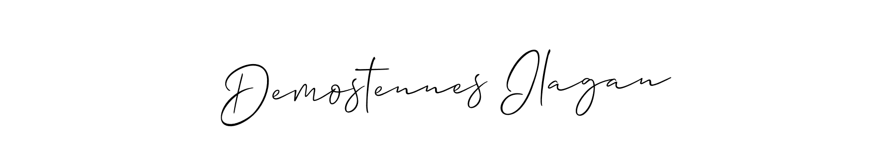 Design your own signature with our free online signature maker. With this signature software, you can create a handwritten (Allison_Script) signature for name Demostennes Ilagan. Demostennes Ilagan signature style 2 images and pictures png