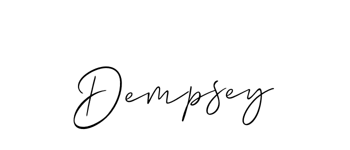 You should practise on your own different ways (Allison_Script) to write your name (Dempsey) in signature. don't let someone else do it for you. Dempsey signature style 2 images and pictures png