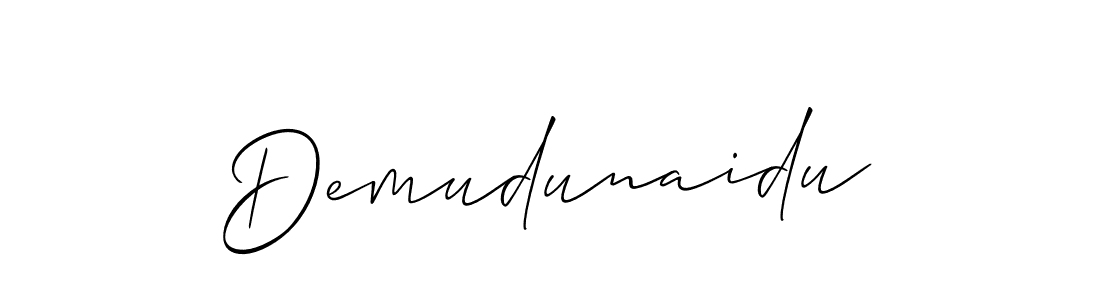 Demudunaidu stylish signature style. Best Handwritten Sign (Allison_Script) for my name. Handwritten Signature Collection Ideas for my name Demudunaidu. Demudunaidu signature style 2 images and pictures png
