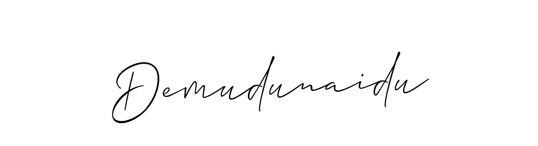 Demudunaidu stylish signature style. Best Handwritten Sign (Allison_Script) for my name. Handwritten Signature Collection Ideas for my name Demudunaidu. Demudunaidu signature style 2 images and pictures png