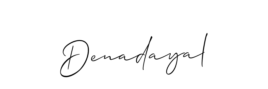 Allison_Script is a professional signature style that is perfect for those who want to add a touch of class to their signature. It is also a great choice for those who want to make their signature more unique. Get Denadayal name to fancy signature for free. Denadayal signature style 2 images and pictures png