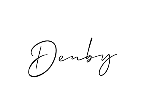 Make a beautiful signature design for name Denby. Use this online signature maker to create a handwritten signature for free. Denby signature style 2 images and pictures png