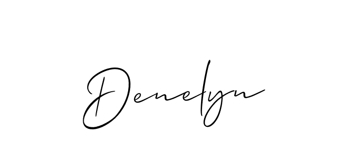 You should practise on your own different ways (Allison_Script) to write your name (Denelyn) in signature. don't let someone else do it for you. Denelyn signature style 2 images and pictures png