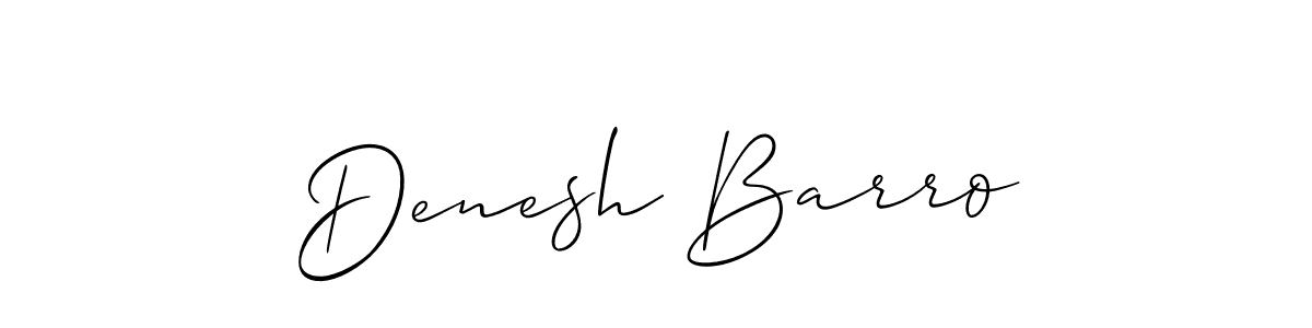 Make a short Denesh Barro signature style. Manage your documents anywhere anytime using Allison_Script. Create and add eSignatures, submit forms, share and send files easily. Denesh Barro signature style 2 images and pictures png