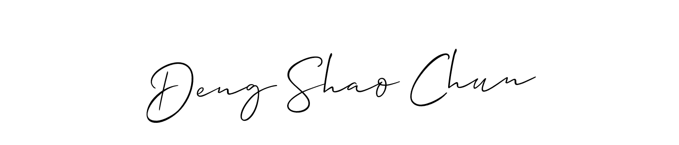 Make a short Deng Shao Chun signature style. Manage your documents anywhere anytime using Allison_Script. Create and add eSignatures, submit forms, share and send files easily. Deng Shao Chun signature style 2 images and pictures png