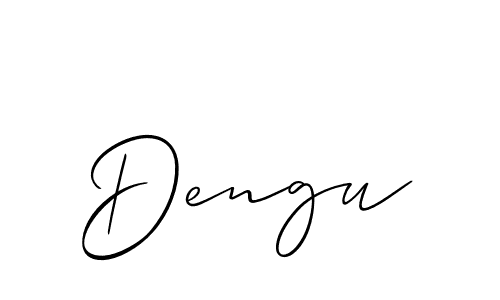 It looks lik you need a new signature style for name Dengu. Design unique handwritten (Allison_Script) signature with our free signature maker in just a few clicks. Dengu signature style 2 images and pictures png