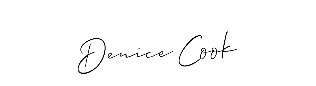 This is the best signature style for the Denice Cook name. Also you like these signature font (Allison_Script). Mix name signature. Denice Cook signature style 2 images and pictures png