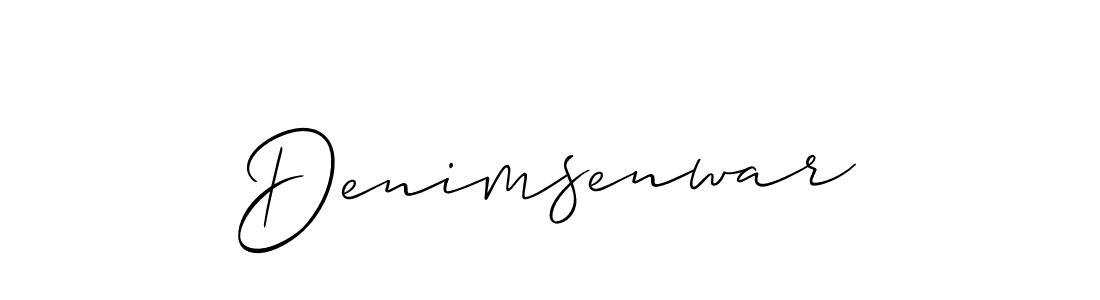 Also we have Denimsenwar name is the best signature style. Create professional handwritten signature collection using Allison_Script autograph style. Denimsenwar signature style 2 images and pictures png