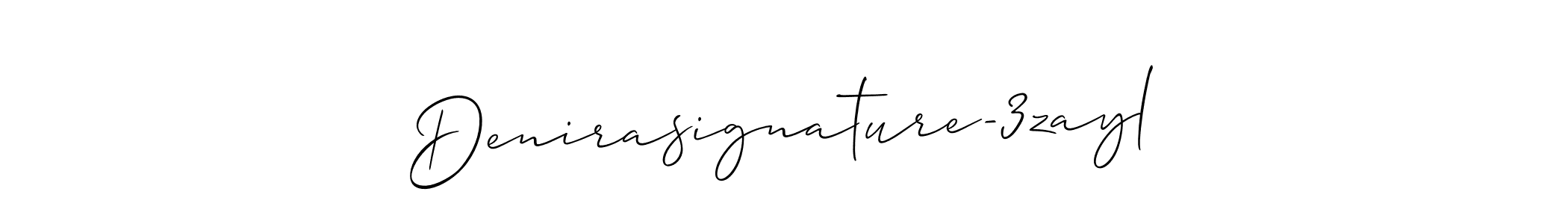 Use a signature maker to create a handwritten signature online. With this signature software, you can design (Allison_Script) your own signature for name Denirasignature-3zayl. Denirasignature-3zayl signature style 2 images and pictures png