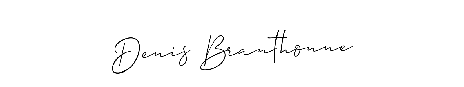 Denis Branthonne stylish signature style. Best Handwritten Sign (Allison_Script) for my name. Handwritten Signature Collection Ideas for my name Denis Branthonne. Denis Branthonne signature style 2 images and pictures png