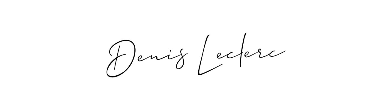 Make a short Denis Leclerc signature style. Manage your documents anywhere anytime using Allison_Script. Create and add eSignatures, submit forms, share and send files easily. Denis Leclerc signature style 2 images and pictures png