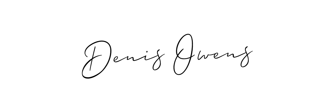 You should practise on your own different ways (Allison_Script) to write your name (Denis Owens) in signature. don't let someone else do it for you. Denis Owens signature style 2 images and pictures png