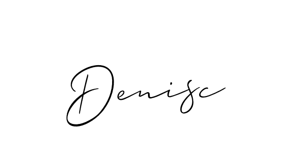Allison_Script is a professional signature style that is perfect for those who want to add a touch of class to their signature. It is also a great choice for those who want to make their signature more unique. Get Denisc name to fancy signature for free. Denisc signature style 2 images and pictures png