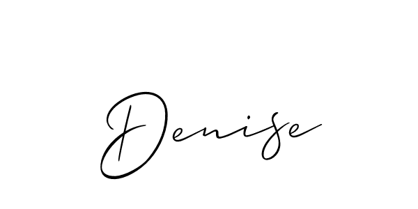 Allison_Script is a professional signature style that is perfect for those who want to add a touch of class to their signature. It is also a great choice for those who want to make their signature more unique. Get Denise name to fancy signature for free. Denise signature style 2 images and pictures png