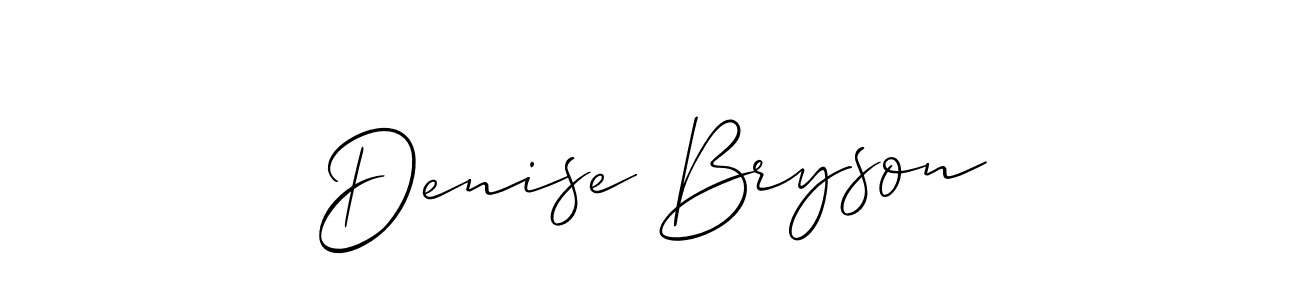 Once you've used our free online signature maker to create your best signature Allison_Script style, it's time to enjoy all of the benefits that Denise Bryson name signing documents. Denise Bryson signature style 2 images and pictures png