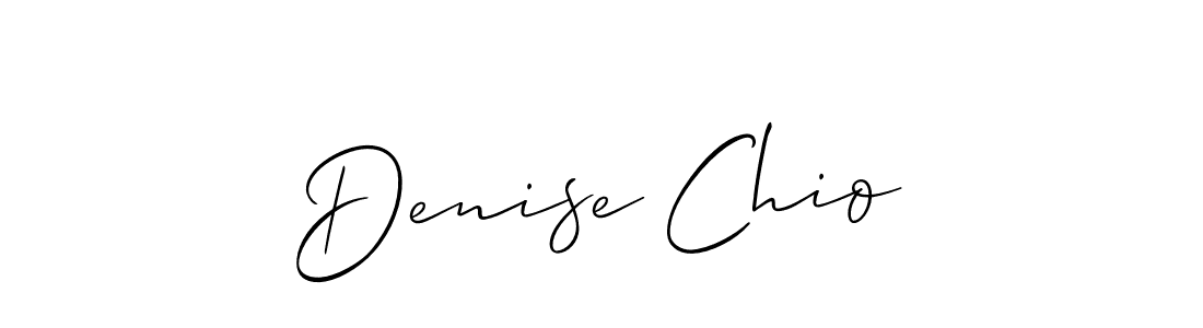Create a beautiful signature design for name Denise Chio. With this signature (Allison_Script) fonts, you can make a handwritten signature for free. Denise Chio signature style 2 images and pictures png