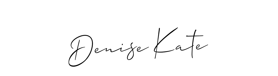 How to Draw Denise Kate signature style? Allison_Script is a latest design signature styles for name Denise Kate. Denise Kate signature style 2 images and pictures png