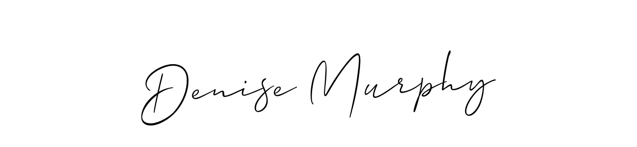 How to make Denise Murphy name signature. Use Allison_Script style for creating short signs online. This is the latest handwritten sign. Denise Murphy signature style 2 images and pictures png