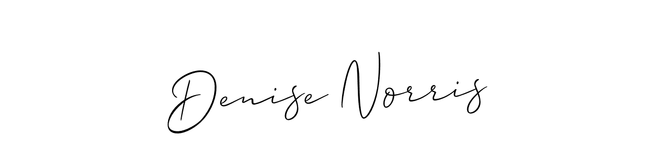 Make a beautiful signature design for name Denise Norris. Use this online signature maker to create a handwritten signature for free. Denise Norris signature style 2 images and pictures png