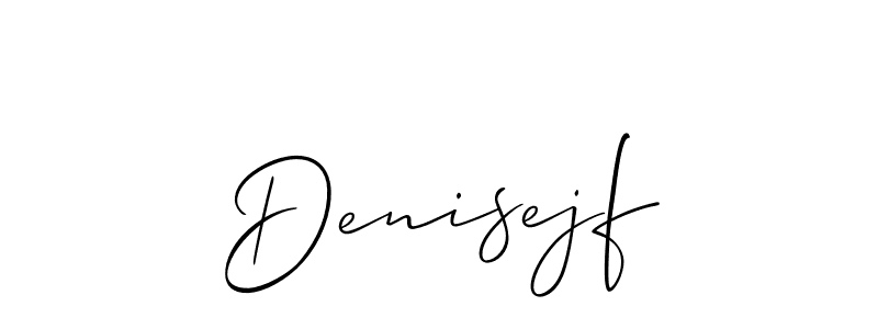 Create a beautiful signature design for name Denisejf. With this signature (Allison_Script) fonts, you can make a handwritten signature for free. Denisejf signature style 2 images and pictures png
