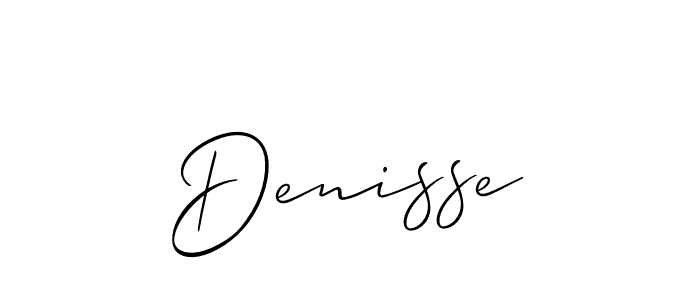 Create a beautiful signature design for name Denisse. With this signature (Allison_Script) fonts, you can make a handwritten signature for free. Denisse signature style 2 images and pictures png
