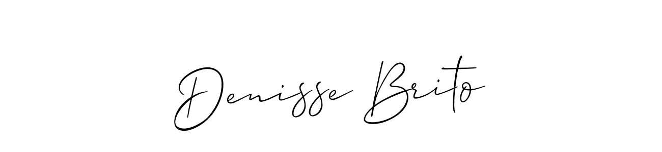 Best and Professional Signature Style for Denisse Brito. Allison_Script Best Signature Style Collection. Denisse Brito signature style 2 images and pictures png