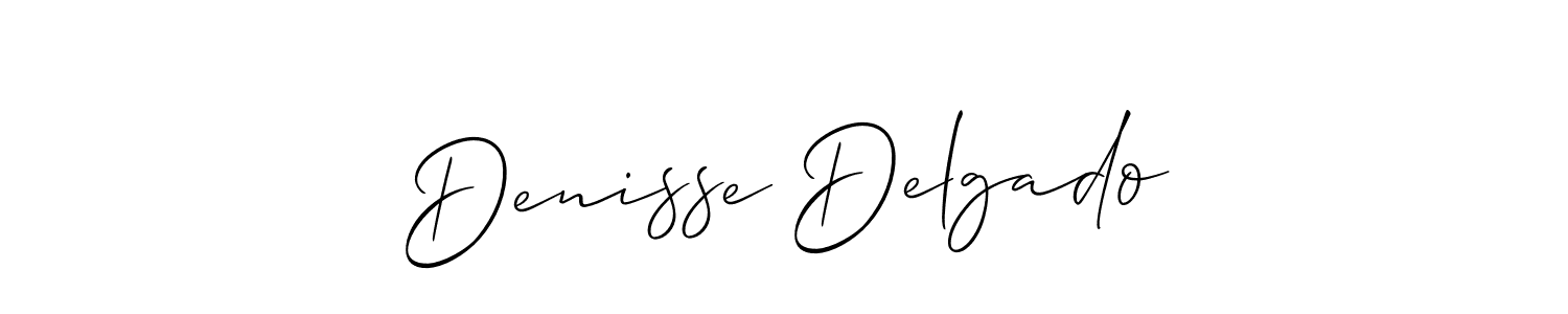 Create a beautiful signature design for name Denisse Delgado. With this signature (Allison_Script) fonts, you can make a handwritten signature for free. Denisse Delgado signature style 2 images and pictures png