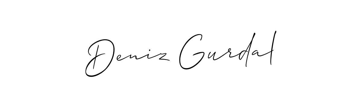 Make a short Deniz Gurdal signature style. Manage your documents anywhere anytime using Allison_Script. Create and add eSignatures, submit forms, share and send files easily. Deniz Gurdal signature style 2 images and pictures png
