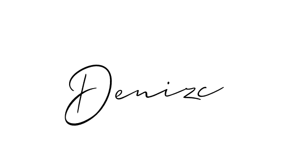 Use a signature maker to create a handwritten signature online. With this signature software, you can design (Allison_Script) your own signature for name Denizc. Denizc signature style 2 images and pictures png