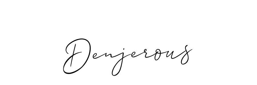 Best and Professional Signature Style for Denjerous. Allison_Script Best Signature Style Collection. Denjerous signature style 2 images and pictures png