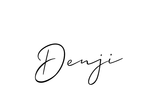 The best way (Allison_Script) to make a short signature is to pick only two or three words in your name. The name Denji include a total of six letters. For converting this name. Denji signature style 2 images and pictures png