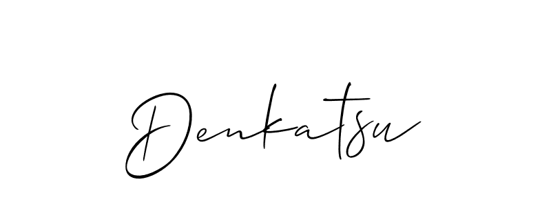 Denkatsu stylish signature style. Best Handwritten Sign (Allison_Script) for my name. Handwritten Signature Collection Ideas for my name Denkatsu. Denkatsu signature style 2 images and pictures png