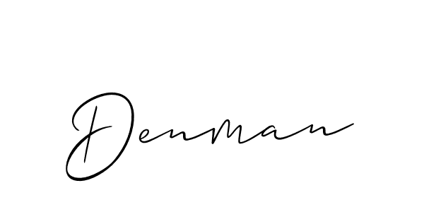 How to make Denman signature? Allison_Script is a professional autograph style. Create handwritten signature for Denman name. Denman signature style 2 images and pictures png