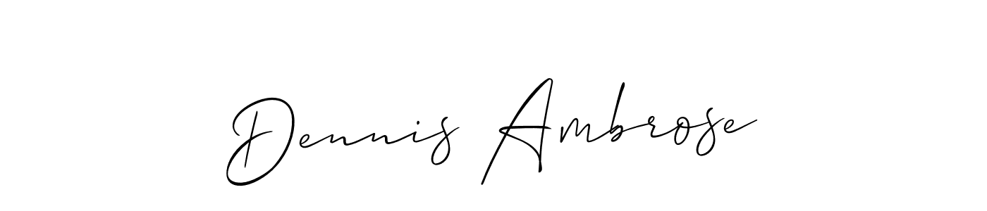 See photos of Dennis Ambrose official signature by Spectra . Check more albums & portfolios. Read reviews & check more about Allison_Script font. Dennis Ambrose signature style 2 images and pictures png