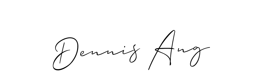 Make a beautiful signature design for name Dennis Ang. Use this online signature maker to create a handwritten signature for free. Dennis Ang signature style 2 images and pictures png