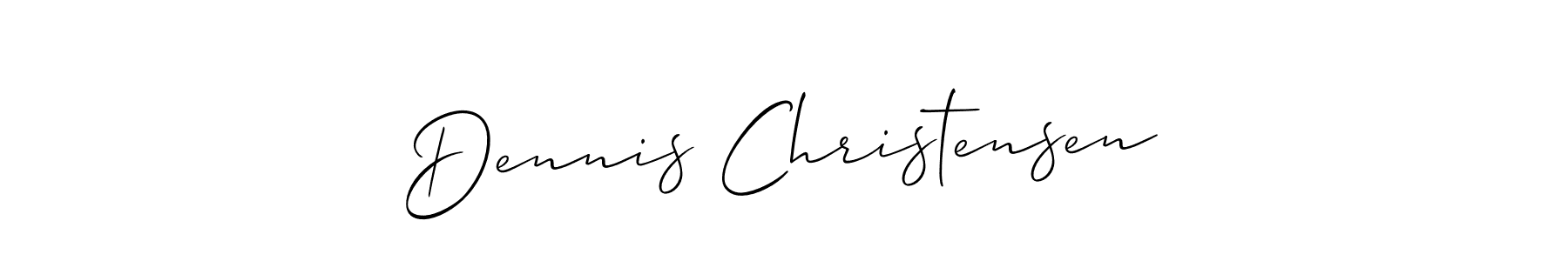 Make a beautiful signature design for name Dennis Christensen. With this signature (Allison_Script) style, you can create a handwritten signature for free. Dennis Christensen signature style 2 images and pictures png