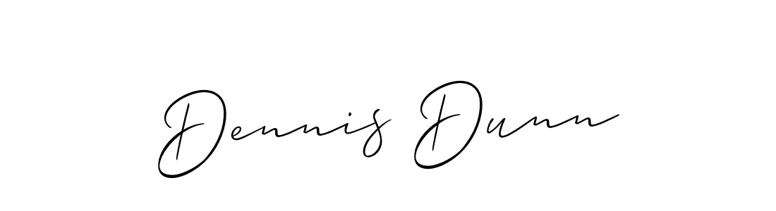 Create a beautiful signature design for name Dennis Dunn. With this signature (Allison_Script) fonts, you can make a handwritten signature for free. Dennis Dunn signature style 2 images and pictures png