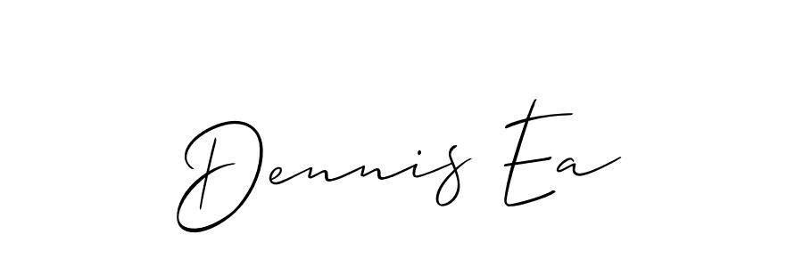 How to Draw Dennis Ea signature style? Allison_Script is a latest design signature styles for name Dennis Ea. Dennis Ea signature style 2 images and pictures png