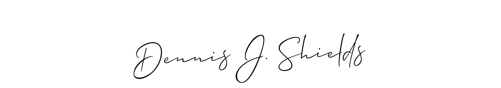 Also You can easily find your signature by using the search form. We will create Dennis J. Shields name handwritten signature images for you free of cost using Allison_Script sign style. Dennis J. Shields signature style 2 images and pictures png