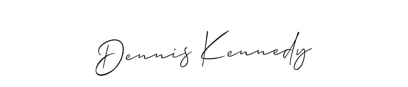 You should practise on your own different ways (Allison_Script) to write your name (Dennis Kennedy) in signature. don't let someone else do it for you. Dennis Kennedy signature style 2 images and pictures png