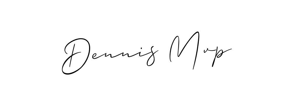 Make a beautiful signature design for name Dennis Mvp. With this signature (Allison_Script) style, you can create a handwritten signature for free. Dennis Mvp signature style 2 images and pictures png