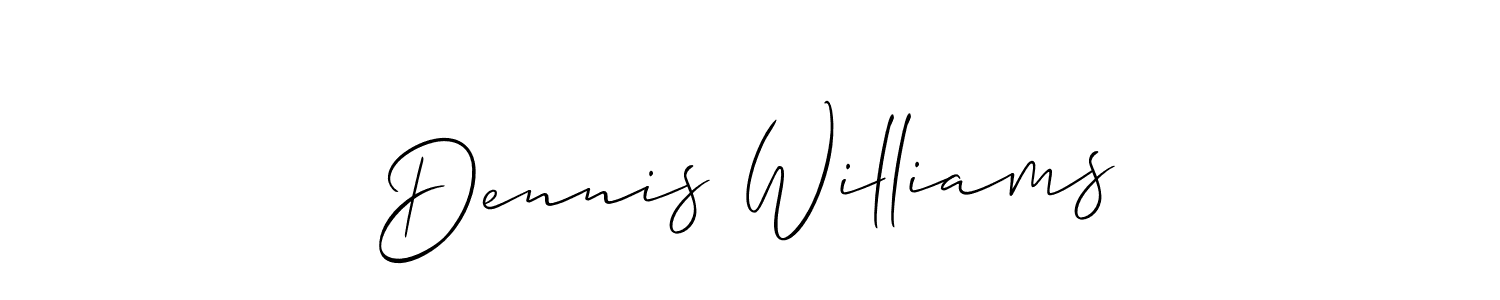 Design your own signature with our free online signature maker. With this signature software, you can create a handwritten (Allison_Script) signature for name Dennis Williams. Dennis Williams signature style 2 images and pictures png