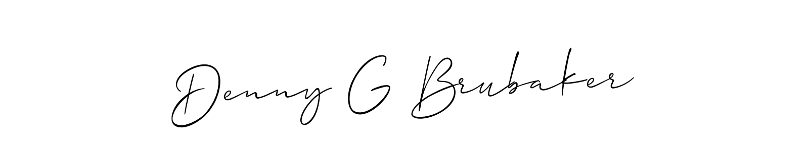 See photos of Denny G Brubaker official signature by Spectra . Check more albums & portfolios. Read reviews & check more about Allison_Script font. Denny G Brubaker signature style 2 images and pictures png