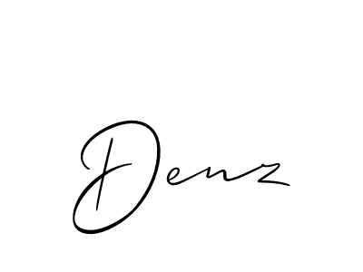 Similarly Allison_Script is the best handwritten signature design. Signature creator online .You can use it as an online autograph creator for name Denz. Denz signature style 2 images and pictures png