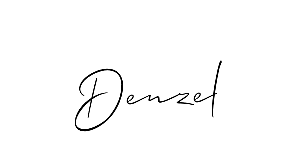 Best and Professional Signature Style for Denzel. Allison_Script Best Signature Style Collection. Denzel signature style 2 images and pictures png