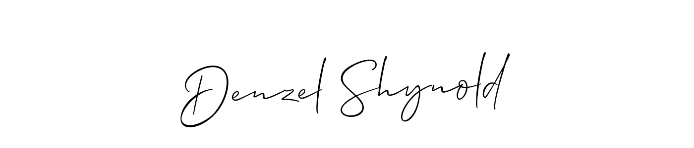 Make a beautiful signature design for name Denzel Shynold. Use this online signature maker to create a handwritten signature for free. Denzel Shynold signature style 2 images and pictures png